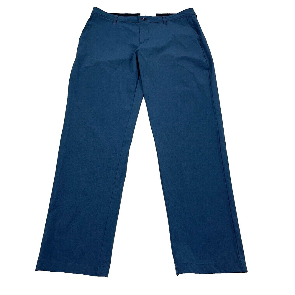Kona Supply Chino Pants Men 36x32 Blue Performance Poly Navy Golf Adult Dress